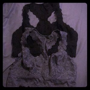 2 Pack Lace Bralettes